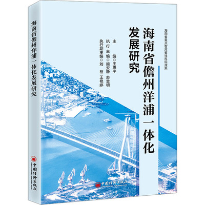 海南省儋州洋浦一体化发展研究 王惠平 等 编 经济理论经管、励志 新华书店正版图书籍 中国经济出版社