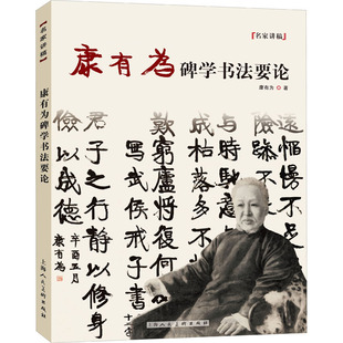 康有为碑学书法要论 [清]康有为 著 书法/篆刻/字帖书籍艺术 新华书店正版图书籍 上海人民美术出版社