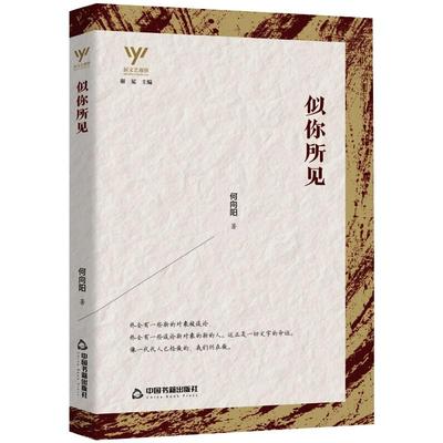 似你所见 何向阳 著 文学理论/文学评论与研究文学 新华书店正版图书籍 中国书籍出版社