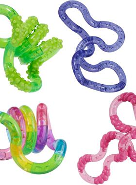 正版Tangle Jr. Fidget Toy指尖挤压扭曲压力缓解玩具