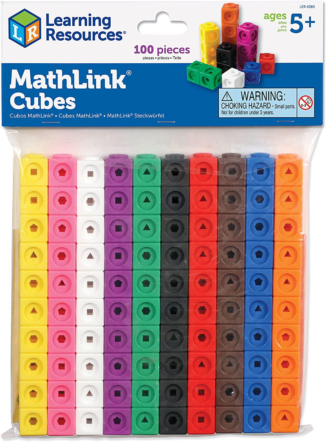 Learning Resources Mathlink魔法方块几何拼插积木 3-5岁