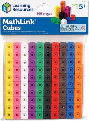 美国Learning Resources Mathlink魔法方块几何拼插积木 数学教具