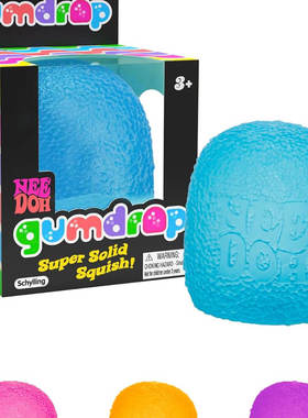 正版NeeDoh Gumdrop纹理感知挤压橡皮糖解压玩具
