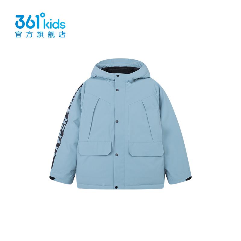 361男童中大童羽绒服连帽