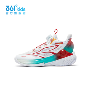 361童鞋男童篮球鞋旋钮鞋秋春季透气新款中大童运动鞋子K72431104