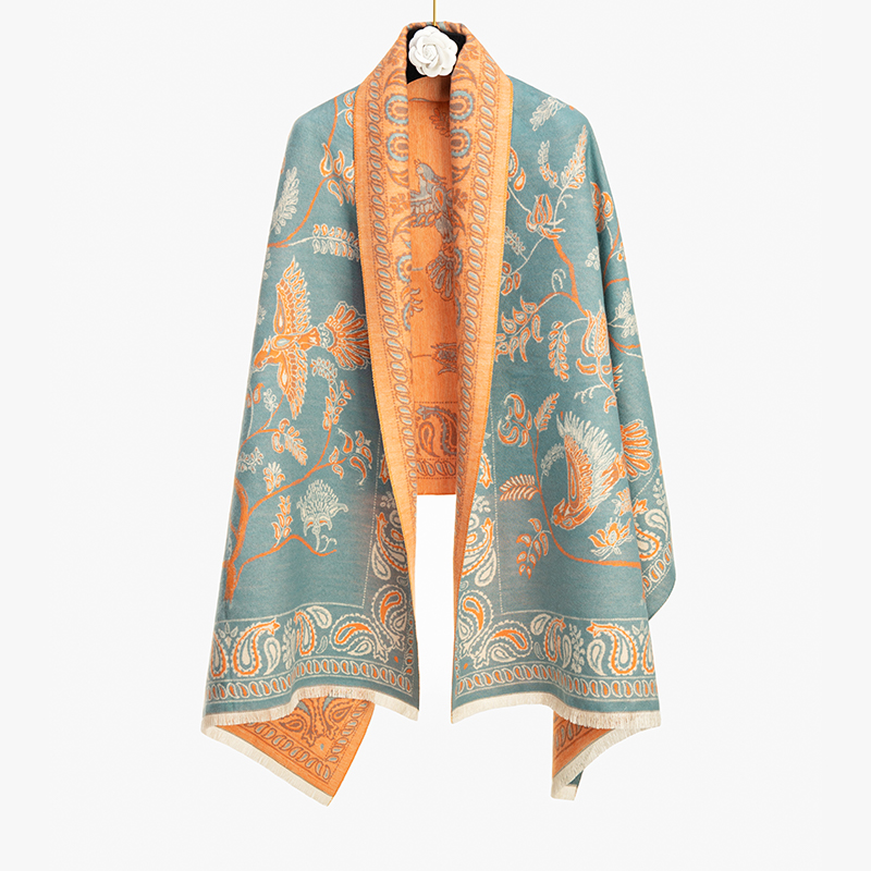 民族风双面仿绒云南披肩