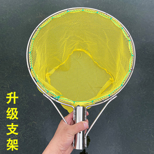 加粗加深大物抄网头实心不锈钢钢圈捞鱼网兜抄鱼捞虾螺蛳小鱼渔网