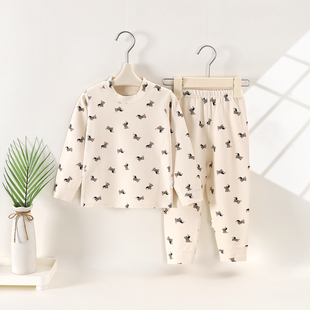 半高领内衣套装 彤蓓佳舒绒棉线衣线裤 男女儿童无骨加厚秋衣秋裤