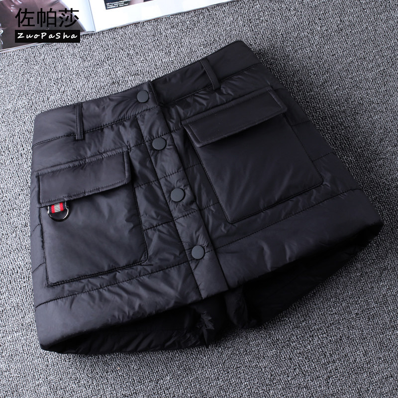 高腰加厚短裤女羽绒棉休闲裤2021秋冬季新款保暖显瘦裙裤外穿靴裤