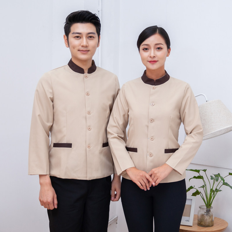 保洁服长袖秋冬装PA家政物业医院护工清洁工保姆洗碗工作服大码女