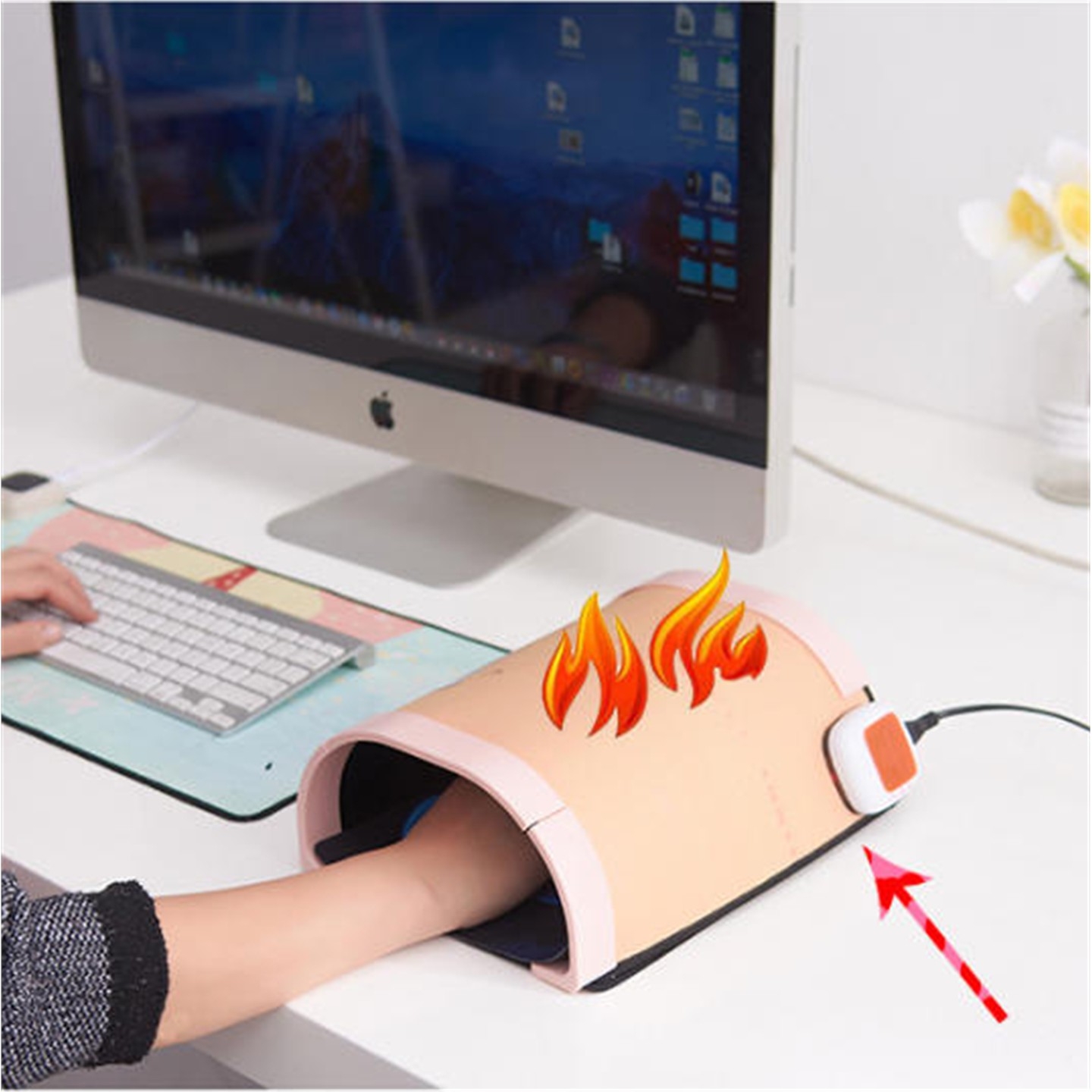 鼠标加热暖手罩　　　.　　.