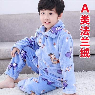 男童a类法兰绒睡衣　　.