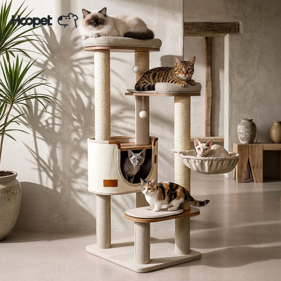 Hoopet猫爬架家用不占地猫爬柱猫架子猫窝一体大型高款猫咪攀爬架