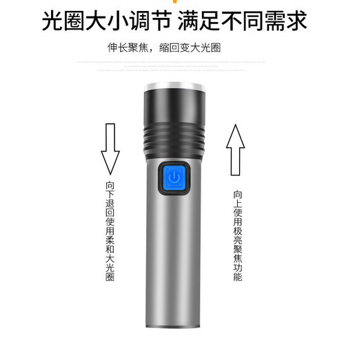 LED实验手电筒光源500nm青光手电筒科研测试LED光源505nm可调手电