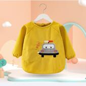 儿童加大罩衣宝宝防水罩衫 秋冬反穿衣女孩洋气灯芯绒围裙 男孩长袖