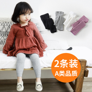 袜女童小童小女孩12 纯棉外穿婴儿童连裤 3岁 春秋薄款 女宝宝打底裤