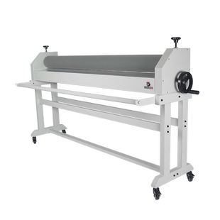 宝预1600冷裱机手动加重型胶辊写真冷裱机图文广告覆膜机1.6米KT板裱膜机灰色三加固支架覆膜机