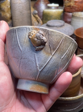 小西陶古备前烧 主人杯