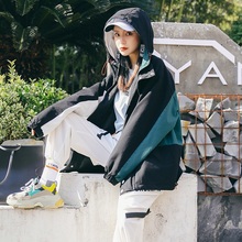 外套女2019新款 春秋韩版 宽松ins潮牌冲锋衣bf嘻哈夹克 开学季 工装