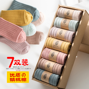 袜子女中筒袜夏季薄款女士棉袜夏款长筒袜女袜ins潮夏天网红长袜