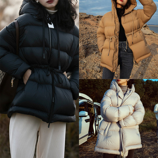 轻奢泡芙感！95白鹅绒面包服 高端鹅绒服 冬季女装中长款羽绒服