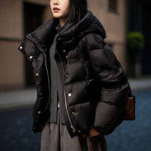 『保温杯鹅绒服』冬季新款150+三防石墨烯发热95白鹅绒连帽羽绒服