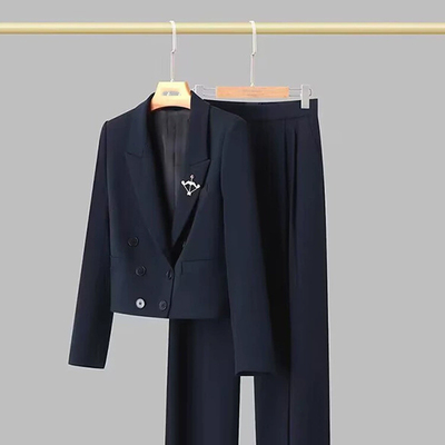 版型巨好！醋纤西装长裤职业套装