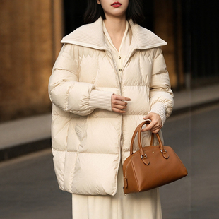 温暖时髦!羊毛针织大翻领