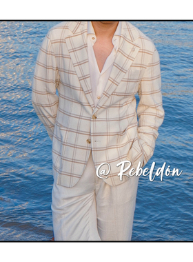 Rebeldon 2025AW羊毛真丝棉混纺西装外套 爱穿衣服的的让先生