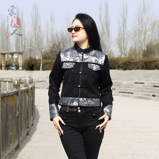 蒙美人蒙古族女装轻民族风春款外套蒙古元素上衣新款日常款女款