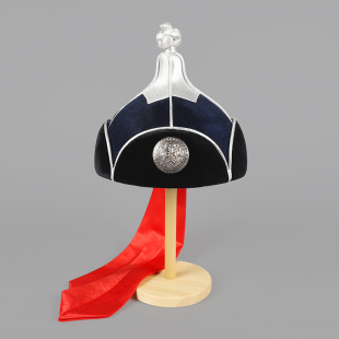 蒙古族王爷尖顶男士帽子蒙古族民族舞蹈演出服饰配饰摄影写真头饰