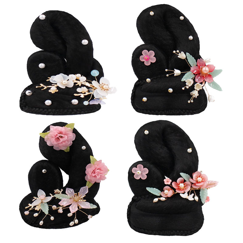 考级造型头饰汉服古风发髻假发