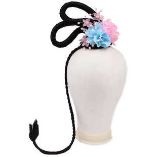 舞蹈俏头饰古典舞敦煌舞汉唐舞头饰发饰汉唐古风简约假发飞天造型