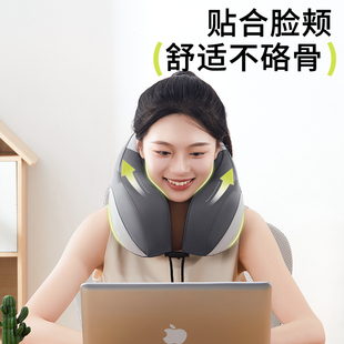 u型枕脖子按摩开车坐车飞机长途旅行便携睡觉神器颈椎护颈枕头u形