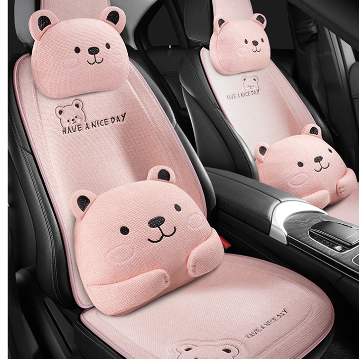 亚麻汽车坐垫单片四季2025款主驾驶奥迪Q5A6L宝马5系3系525li奔驰