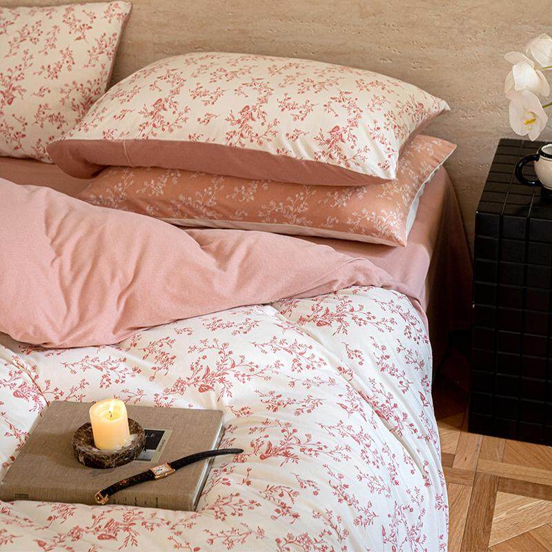 A类母婴级天竺棉被套四件套秋冬针织棉儿童床品小碎花ins风三件套,床上用品,床品套件/四件套/多件套,淘宝优惠券,粉丝福利购,淘宝优惠卷