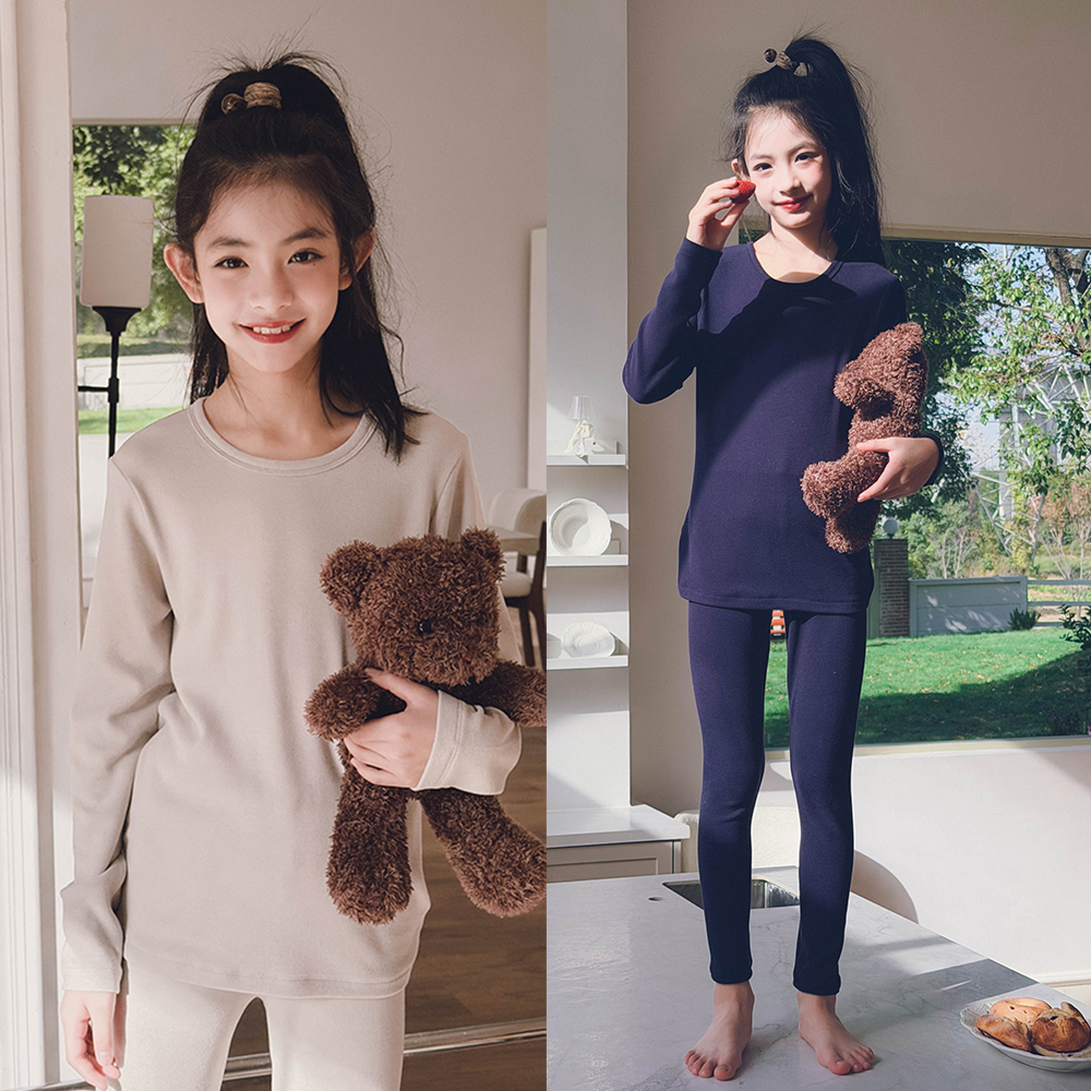 冷大娘秋冬季男女中大童保暖内衣