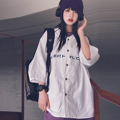 冷大娘纯棉夏季棒球服外套