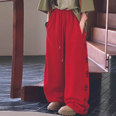 抽绳束脚裤 冷大娘秋冬男女儿童HIPHOP街舞运动裤 子爵士舞经典 亲子