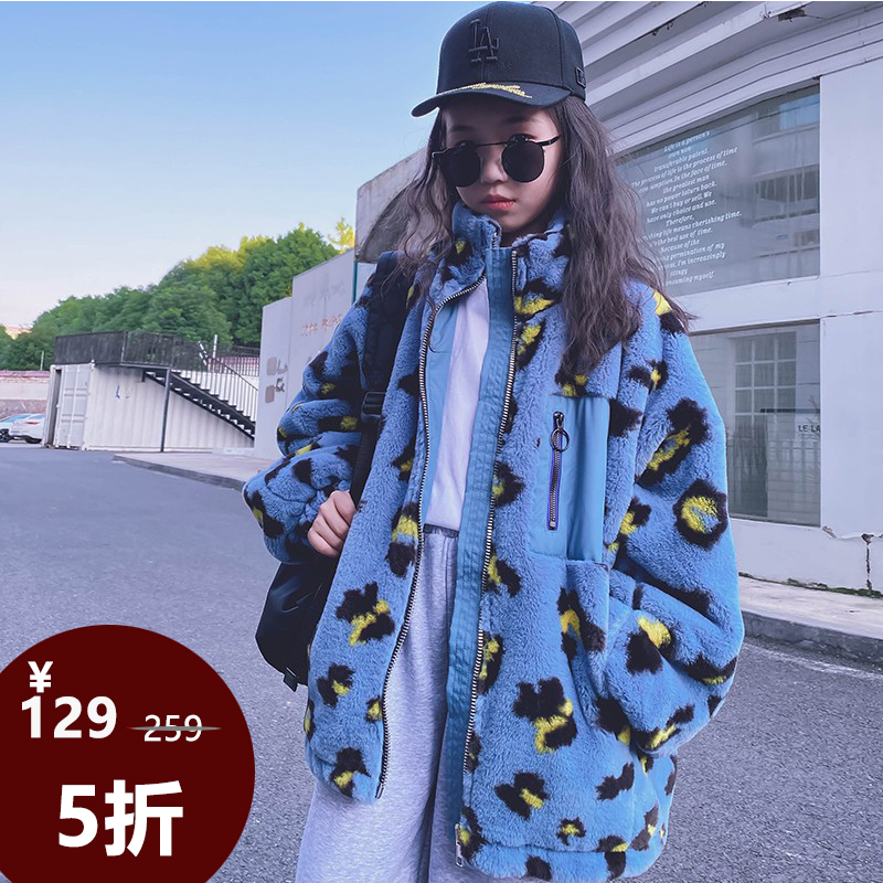 大娘定制男女百搭豹纹亲子款外套