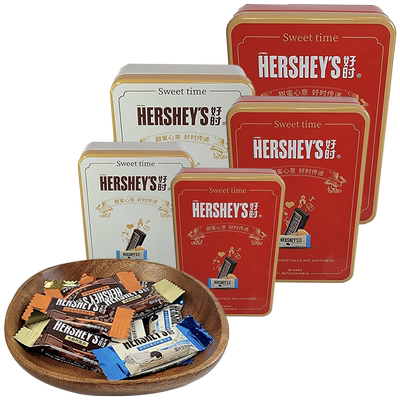 好时巧克力排块铁盒礼盒装6-18颗