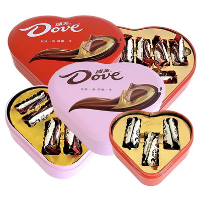 德芙丝滑牛奶巧克力6-18颗礼盒装
