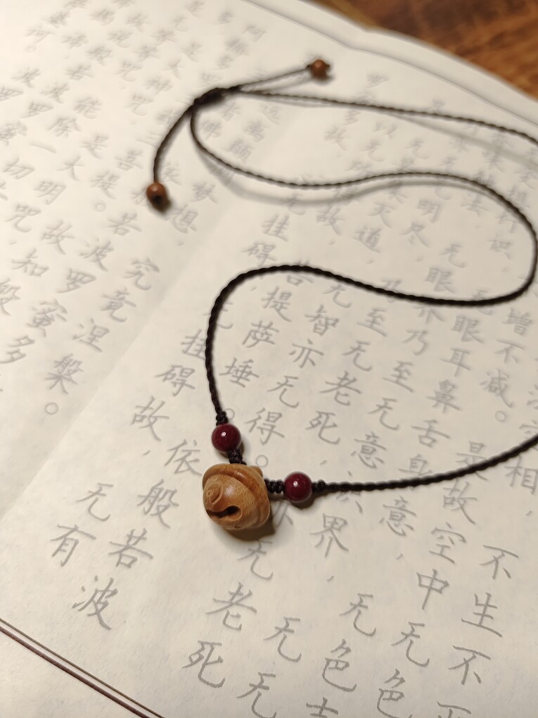项链本命年铃铛挂件桃木吊坠女