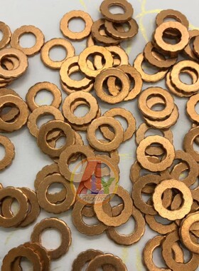 50个喷油器油嘴密封铜垫厚1.5mm适用于博世110 F00RJ02175