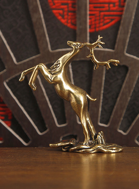 黄铜一路青云吉祥摆件