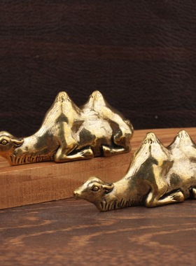 中式仿古黄铜骆驼摆件客厅办公室