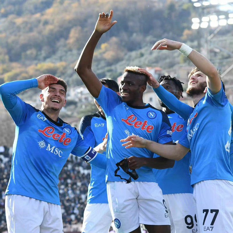 2223新款那不勒斯主场球衣77号客场克瓦拉茨赫利亚球迷版男足球服