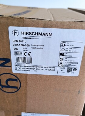 赫斯曼GDM2011J GDM3009J GDM2014J GDM3014J插头 议价