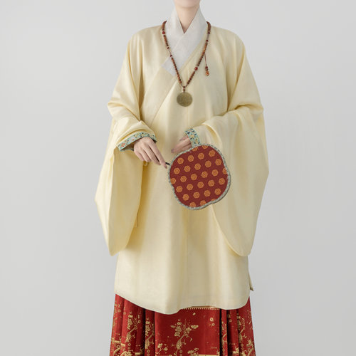 【月魂.茶雪】明制交领长袄 帝尧汉服原创传统汉服