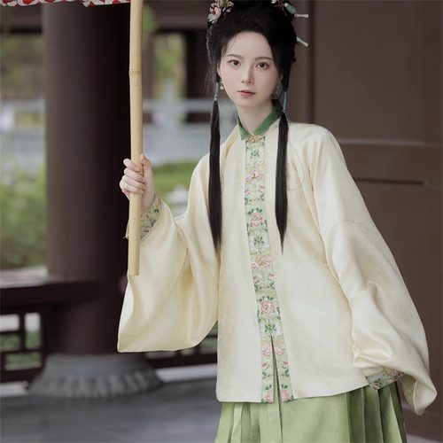 【醉芙蓉】立领短袄帝尧汉服原创明制传统复原
